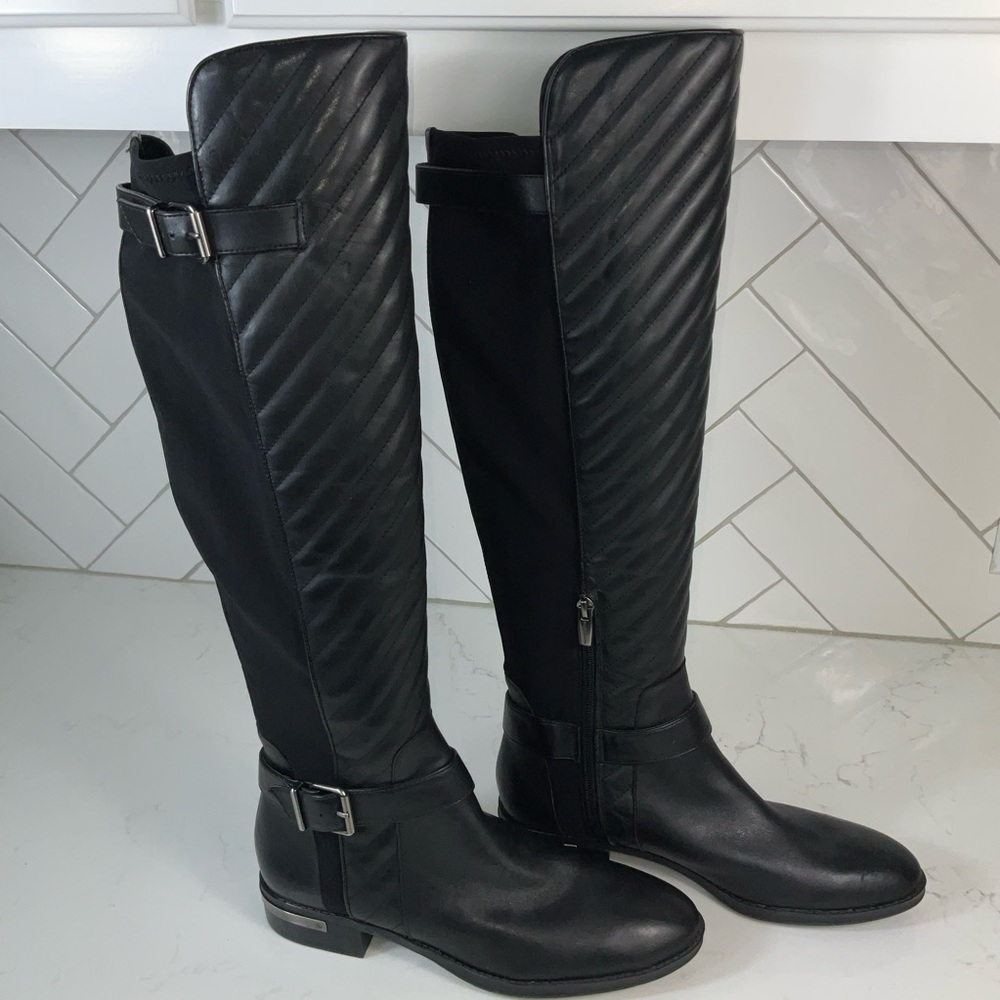 Vince Camuto Panyma Black Riding Boots